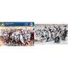Italeri 6125 Medieval Era: Templar Knights modellismo soldatini, Set 15 Cavalieri in plastica, Scala 1:72 & 6019 Teutonic Knights, Set Figurini da dipingere, Scala 1:72