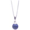 NILUXE DESIGN-Collana con pietre naturali e ciondolo in quarzo, amuleto di protezione. Sfera di gemme con catena in acciaio inossidabile argento. Ideale come regalo per donna(Occhio di tigre)