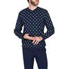Generic Pigiama da Uomo Serafino con Fantasia DERVIO JAL559 - Julipet (54)