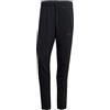 adidas Essentials French Terry Tapered Elastic Cuff 3-stripes Joggers Pantaloni sportivi, Black/Olive Strata, XS Uomo