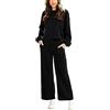 MJGkhiy Tuta Donna Completa Felpata Casual Due Pezzi Completo Sportiva Completa per Training Pantalone Tuta Donna Invernale Giacche con Zip e Pantaloni Set Completi Sportivi Donna