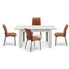 REDÒKASA Tavolo allungabile da pranzo 110x70 fino a 150 cm modello N1 MADE IN ITALY design moderno ideale per cucina, soggiorno e sala da pranzo (Olmo Gesso)