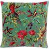 Paoletti Riva Paoletti Paradise - Copricuscino Quadrato, Colore: Nero, Cotone, Aqua, 50 x 50cm (20 x 20)