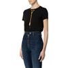 ELISABETTA FRANCHI T-SHIRT IN JERSEY CON COLLANA - MA00946E2 - nero