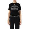 ELISABETTA FRANCHI T-SHIRT IN JERSEY CON LOGO COLLEGE - MA01546E2 - nero