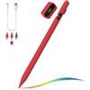 MoKo Penna Stilo per Touch Screens Universali, Attiva Penna Stilo Universale Compatibile con iPad/iPhone/Samsung/Altri Smartphone/Tablet iOS/Android Penna con Power Display, Rosso
