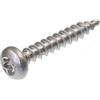 SECCARO Viti per truciolato a testa semicircolare 3 x 16 mm, in acciaio inox V2A VA A2, viti per legno con filettatura completa, TX/esagono incassato, rotonde, 500 pezzi