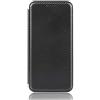 Jeelar NEINEI Cover per Xiaomi Redmi 10C,Custodia Fibra di Carbonio Libro Portafoglio Morbida Scocca Antiurto Wallet Case con Funzione Stand & Slot della Carta,Smartphone Custodie,Nero