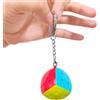 Vdealen Miniatura Cubo Magico Portachiavi, Professionale Speed Cube per Principianti e Avanzati, Regalo per Bambini Adolescenti Adulti (3x3 Bun)