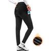 INBIKE Pantaloni Ciclismo Donna Invernali di Pile Pantaloni Ciclista Donna con Tasche Pantaloni Bici Termici Professionale 3D Gel Imbottito Calzamaglie Sportivi Leggings Aderente,M