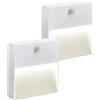HOTUT Luce Notturna Bambini, 2 Pezzi Luce Notturna Sensore Movimento, AUTO/ON/OFF Luci Notte Lampada LED, Luci Notturne Bianca Calda per Cameretta, Corridoio, Cucina, Scale, Bagno