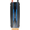 MERHOVO Inverter di potenza a onda sinusoidale modificata 1200-2600W Inverter 12V-220 Convertitore di potenza con caricatore USB Relè di tensione sinusoidale puro modificato 230 for unità di alimentazione dom