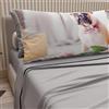 PETTI Artigiani Italiani - Lenzuola Animali con Cani in Cotone con Federe in Stampa Digitale, Lenzuola Una Pizza e Mezza, Completo Letto Una Piazza e Mezza Grigio Chiaro, 100% Made in Italy
