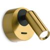 Ideal Lux BEAN AP ROUND OTTONE Mod. 260624 Lampada Da Parete 1 Luce