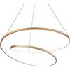 Ideal Lux OZ SP D80 ON-OFF OTTONE 3000K Mod. 269467 Lampada A Sospensione 1 Luce