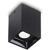 Ideal Lux NITRO PL SQUARE D05 NERO 3000K Mod. 206042 Lampada Da Soffitto 1 Luce