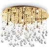 Ideal Lux MOONLIGHT PL12 ORO Mod. 082783 Lampada Da Soffitto 12 Luci
