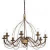 Ideal Lux CORTE SP8 RUGGINE Mod. 057194 Lampada A Sospensione 8 Luci