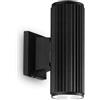 Ideal Lux BASE AP2 NERO Mod. 129433 Lampada Da Parete 2 Luci