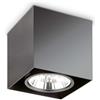 Ideal Lux MOOD PL1 D15 SQUARE NERO Mod. 243931 Lampada Da Soffitto 1 Luce