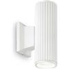 Ideal Lux BASE AP2 BIANCO Mod. 129457 Lampada Da Parete 2 Luci