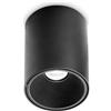 Ideal Lux NITRO PL ROUND D09 NERO 3000K Mod. 205984 Lampada Da Soffitto 1 Luce
