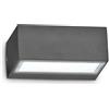 Ideal Lux TWIN AP1 ANTRACITE Mod. 115368 Lampada Da Parete 1 Luce