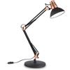 Ideal Lux WALLY TL1 NERO RAME Mod. 061191 Lampada Da Tavolo 1 Luce
