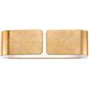Ideal Lux CLIP AP2 SMALL ORO Mod. 088266 Lampada Da Parete 2 Luci