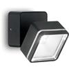 Ideal Lux mod. OMEGA AP SQUARE NERO 4000K lampada da parete 6 luci