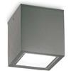Ideal Lux TECHO PL1 SQUARE D09 ANTRACITE Mod. 251554 Lampada Da Soffitto 1 Luce