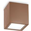 Ideal Lux TECHO PL1 SQUARE D09 COFFEE Mod. 251592 Lampada Da Soffitto 1 Luce