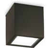 Ideal Lux TECHO PL1 SQUARE D09 NERO Mod. 251578 Lampada Da Soffitto 1 Luce