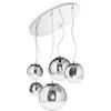 Ideal Lux MAPA CLEAR SP5 CROMO SFUMATO Mod. 140759 Lampada A Sospensione 5 Luci