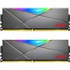 ADATA RAM GAMING XPG SPECTRIX D50G 16GB(2x8GB) DDR4 3600MHZ RGB, CL18-22-22, TUNGSTEN GREY