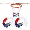 KLLJ Rete per Canestro da Basket, Ricambio Blu Rosso Bianco - per Uso Sostitutivo All'interno o All'esterno