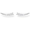 Thomas Sabo orecchini da donna orecchio scalatore pietre bianche argento, argento sterling 925