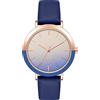 Nine West - Orologio da polso da donna, Blu/Oro Rosa