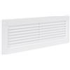 Vent Systems Griglia rettangolare 204 x 60 mm - ingresso tubo dritto o flessibile e sfiato di scarico - Sistema di riscaldamento HVAC - ventilazione del canale di raffreddamento con griglia di