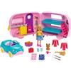 Barbie il Camper di Chelsea, PlaySet con Bambola, Veicolo, Roulotte e Tanti Accessori, Giocattolo per Bambini 3 + Anni, FXG90