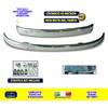 AUTOKIT Fiat 500 Paraurti Lama anteriore e posteriore cromato 1968> per vecchia epoca