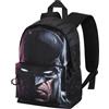 Zaino Karactermania Batman Running PLUS 32L – Impermeabile Con Porta USB, 34x46 Cm, Nero