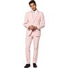 OppoSuits Solid Color Party Suits for Men - Lush Blush - Full Suit: Includes Pants, Jacket And Tie Completo Uomo, Fard lussureggiante, 62
