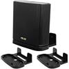 Huafly BECEMURU Supporto per supporto da parete ABS, supporto protettivo per router per ASUS ZenWiFi AC/AX Whole-Home Tri-Band Mesh WiFi 6 System (CT8/XT8) (nero, confezione da 2)