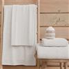 PETTI Artigiani Italiani - Asciugamani Bagno in 100% Spugna di Cotone, Set Asciugamani 1+1, 2 Pezzi 1 Asciugamano Viso e 1 Asciugamano Mani, Asciugamani Bianco
