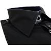 Ugo Venturini Camicia uomo sartoriale Ugo Venturini cotone regular fit nero Made in Italy