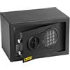 Homesafe HV20E Cassaforte di Sicurezza con Serratura a combinazione elettronica, Cassaforte a Muro per casa, hotel, ufficio, documenti, oggetti di valore, 20x31x20cm, Satin Nero di Carbonio, 10.8L