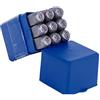 Cofan 09625905 Punzones de números, 0.011 V, 6 mm, Set de 9 Piezas