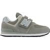 New Balance 574, Sneaker Bambini e ragazzi, Grey G, 34.5 EU