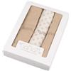 NANAN Set 3 Pezzi Mussola 80x80 Cm Beige